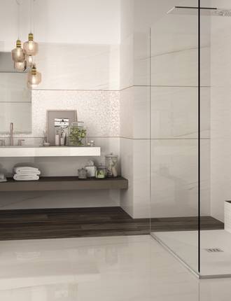 Marble effect tiles