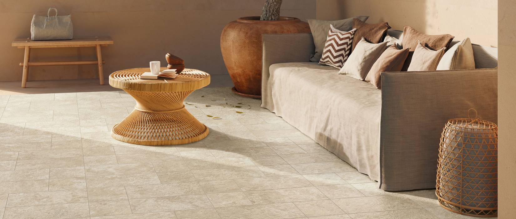 Outdoor floor tiles