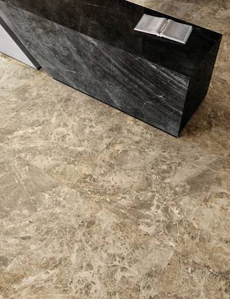 Marble effect stoneware tiles