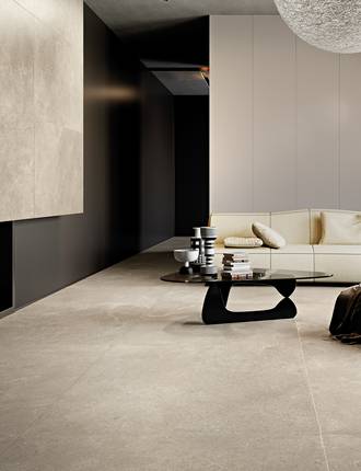 Stone effect stoneware floor tiles