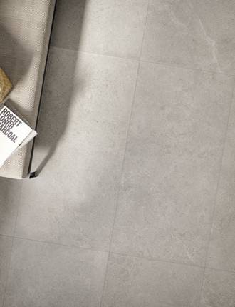 Stone effect stoneware floor tiles