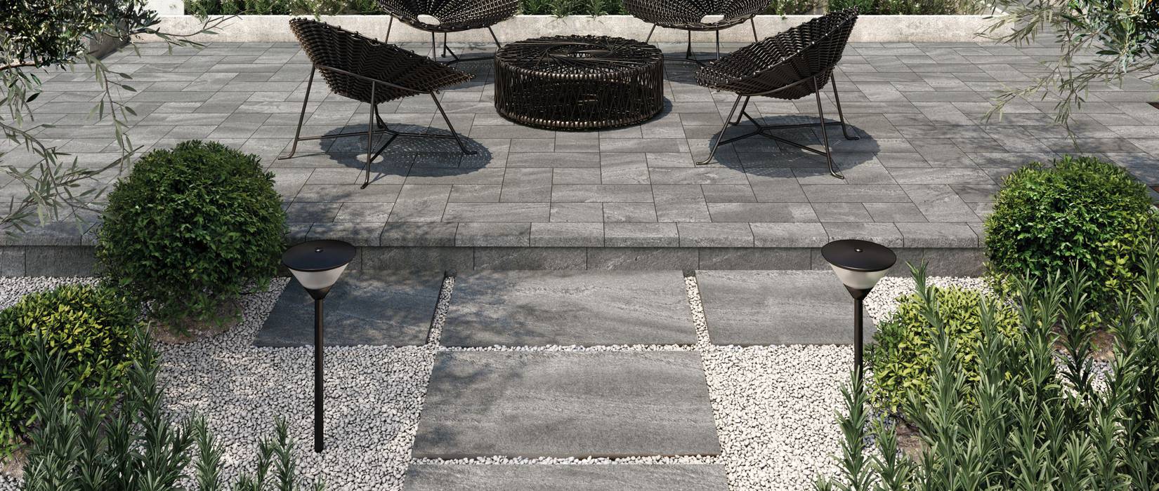 Outdoor floor tiles