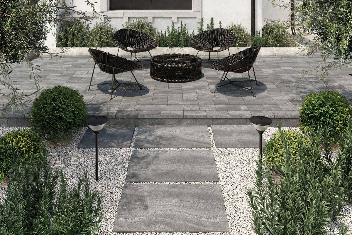 Exterior top floor tiles