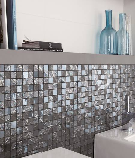 Mosaic tiles for bathrooms and kitchens