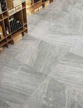 Marble effect stoneware tiles