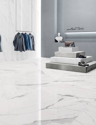 Marble effect tiles