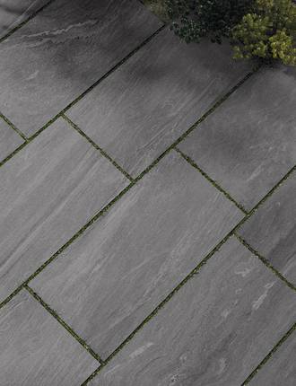Stone effect tiles for outdoors