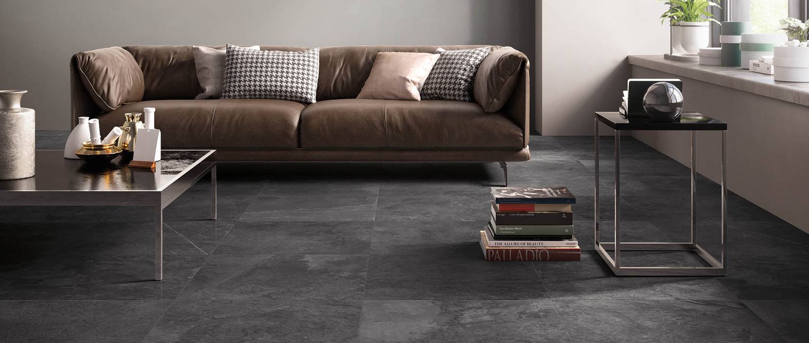 Slate effect porcelain stoneware