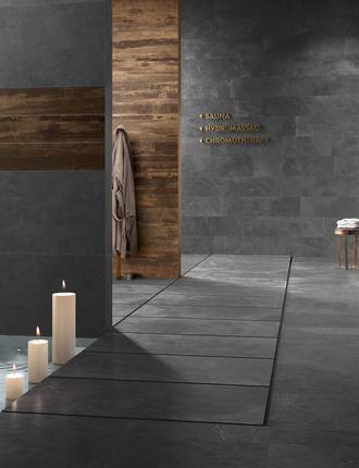 Slate effect porcelain stoneware