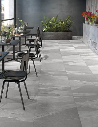 Slate effect porcelain stoneware