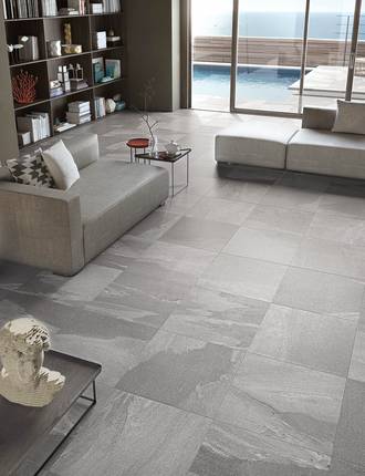 Slate effect porcelain stoneware