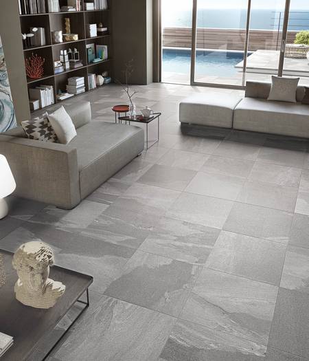 Slate effect porcelain stoneware