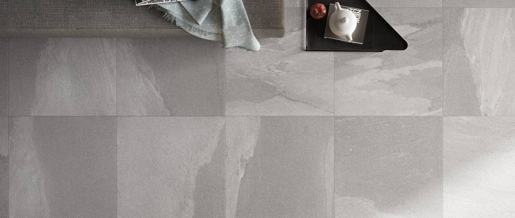 Slate effect porcelain stoneware