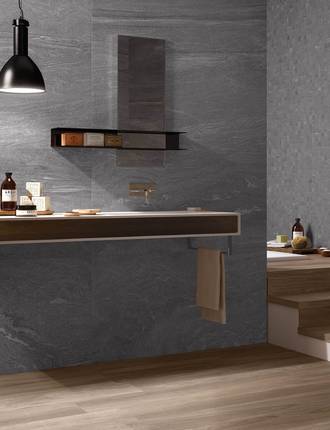 Slate effect porcelain stoneware