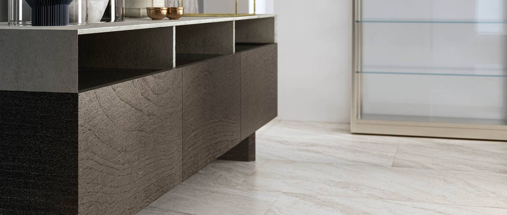 Slate effect porcelain stoneware