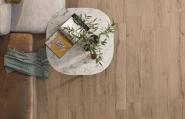 Wood effect tiles